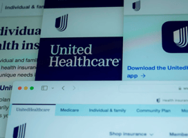 United Healthcare logo on a computer screen